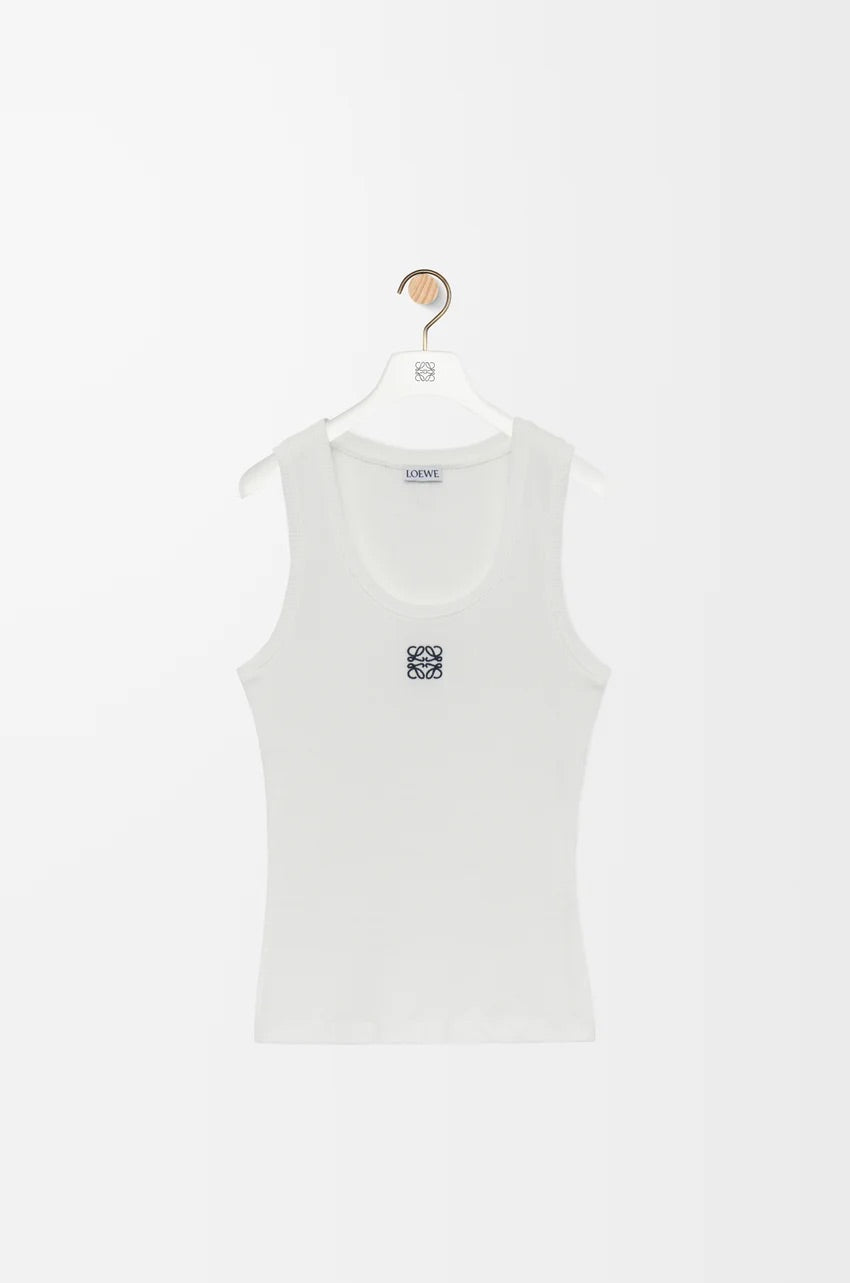 Anagram Tank Top - White