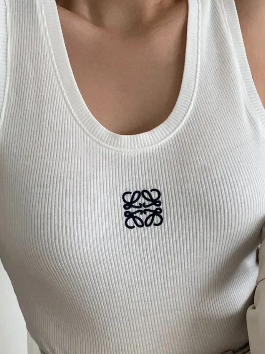 Anagram Tank Top - White